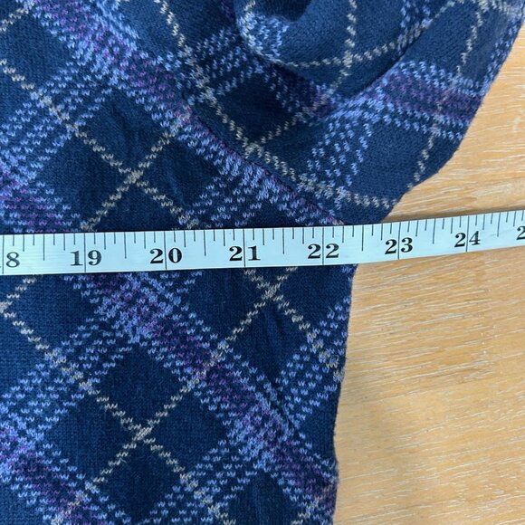 Jos A Bank Sweater Mens XL Blue Argyle Crewneck Pullover Executive Granpacore - Picture 7 of 8
